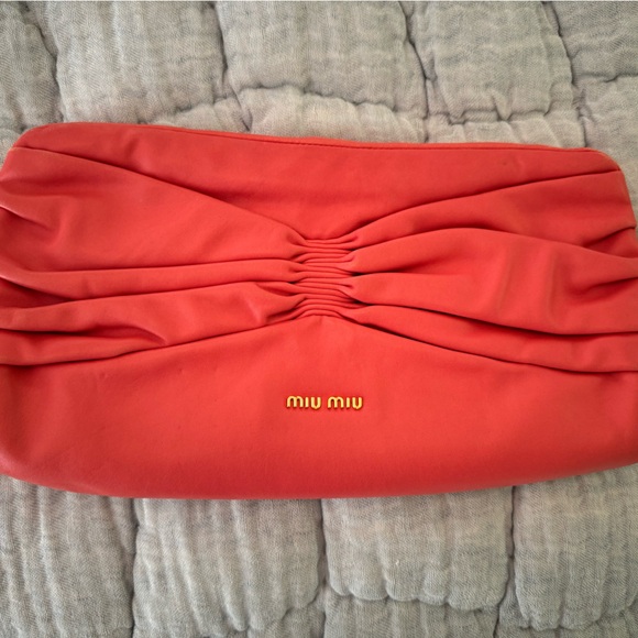 Miu miu bow coral clutch - Picture 3 of 4